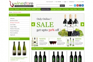 wine store ecommerce template
