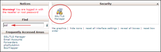 Install an SSL Certificate in cPanel